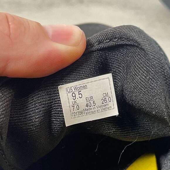 Vans Womens 9.5 Black Canvas Skateboarding Sneaker Athletic Shoes 721356 Lace-Up - Picture 6 of 6